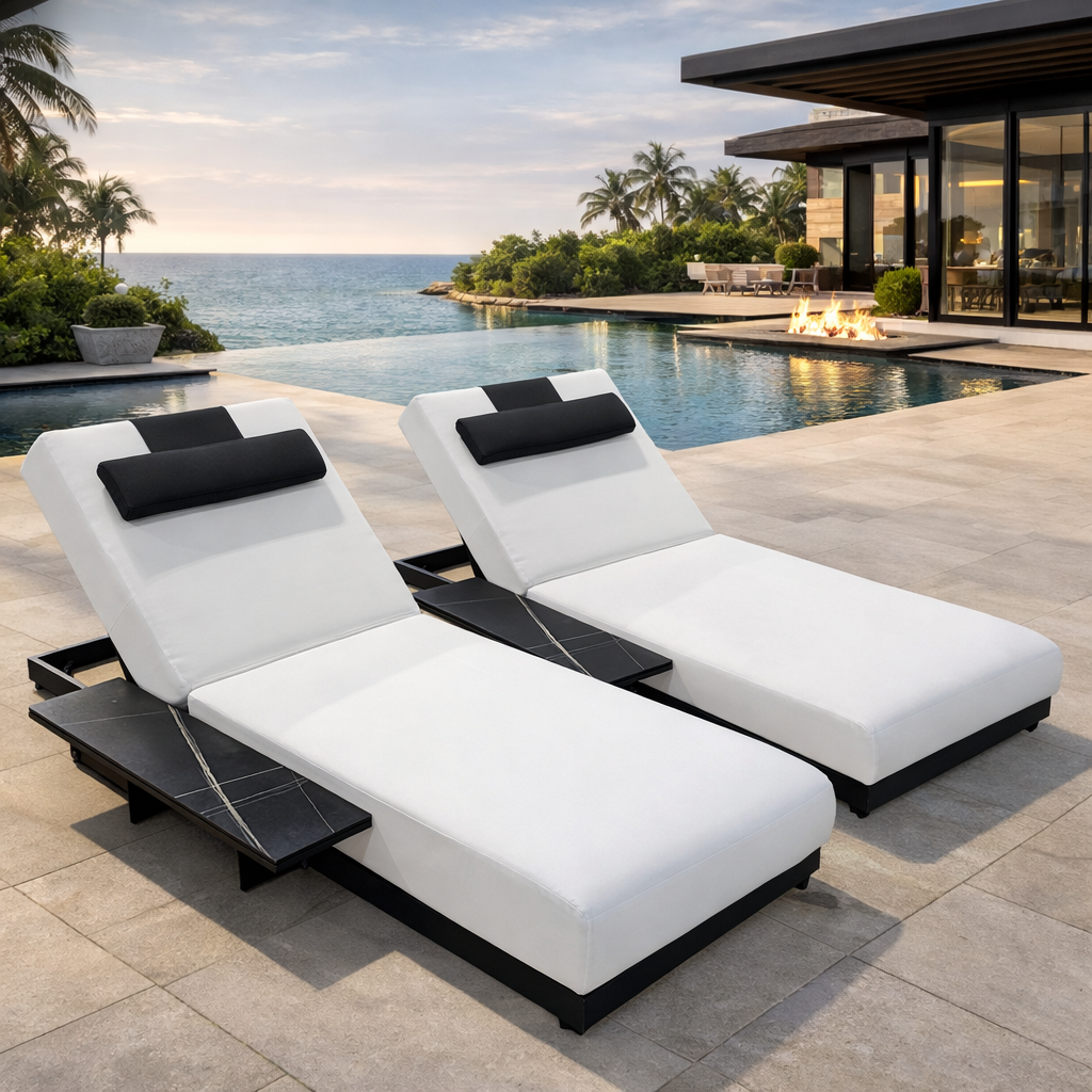 Vista Lounge Chair White - Image 2